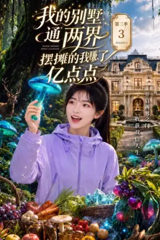 《我的别墅通两界，摆摊的我赚了亿点点第三季（104集）AI短剧 (2026)》短剧封面