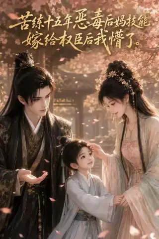 《苦练十五年恶毒后妈技能，嫁给权臣后我懵了（86集）（夸克网盘）》短剧封面