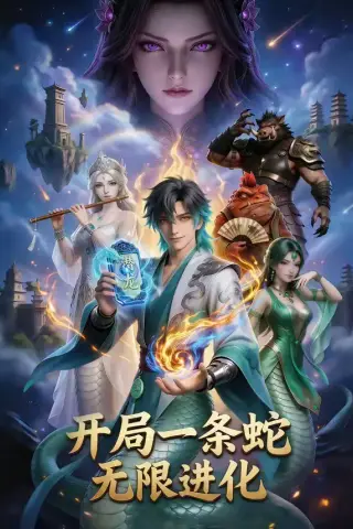 《开局一条蛇，无限进化（83集）（夸克网盘）》短剧封面