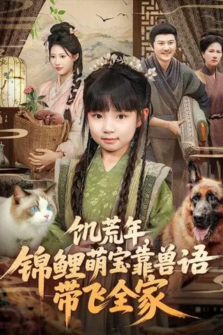 《饥荒年，锦鲤萌宝靠兽语带飞全家（75集）俞奕宁＆陈靖康》短剧封面