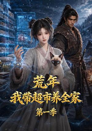 《荒年，我带超市养全家第一季（123集）（夸克网盘）》短剧封面