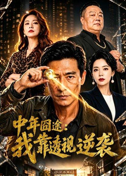 《中年囧途:我靠透视逆袭(80集)(百度网盘)》短剧封面
