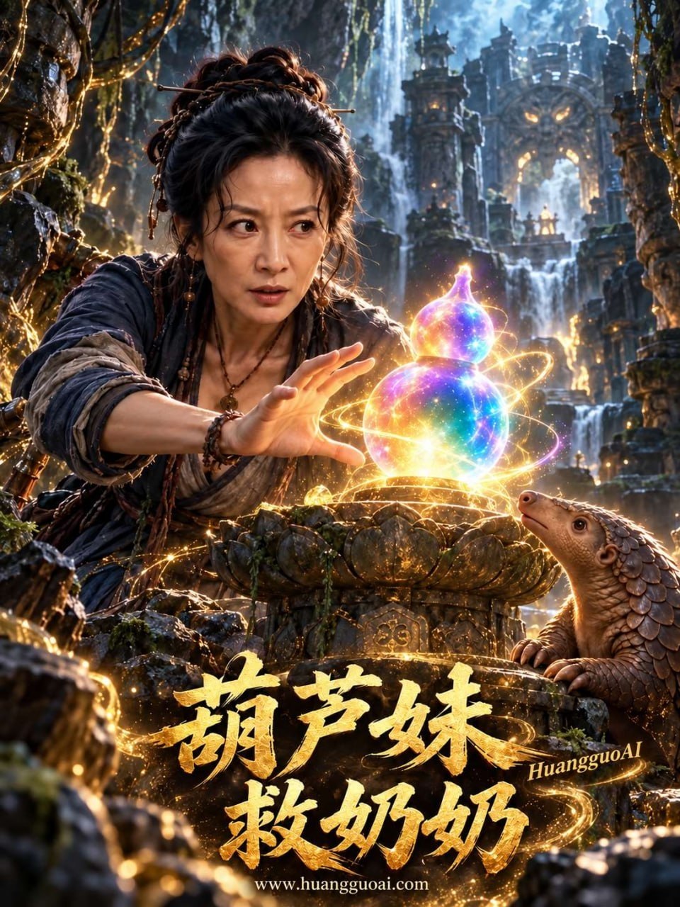 AI擦边短剧:葫芦妹救奶奶 《AI擦边短剧:葫芦妹救奶奶》短剧封面