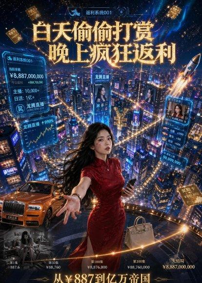 《白天偷偷打赏,晚上疯狂返利(70集)Ai短剧(百度网盘)》短剧封面