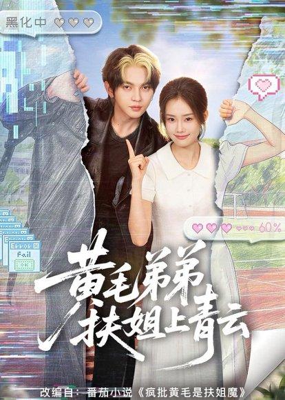 《黄毛弟弟扶姐上青云(60集)叶皓然&张颖菲(百度网盘)》短剧封面