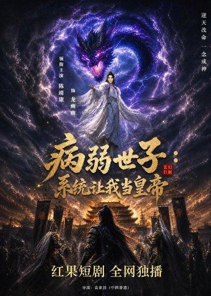 《病弱世子:系统让我当皇帝(80集)(百度网盘)》短剧封面
