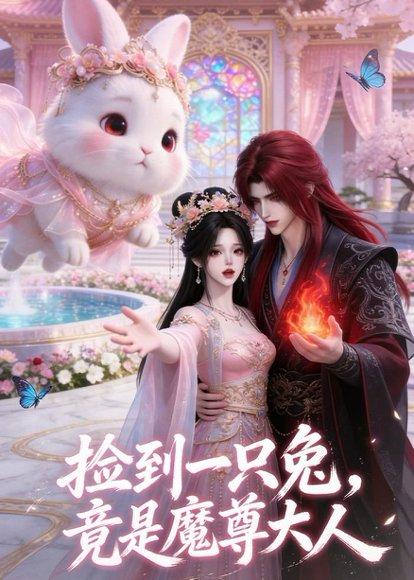 《捡到一只兔，竟是魔尊大人（52集）（百度网盘）》短剧封面