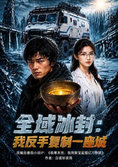《全域冰封:我反手复刻一座城(70集)AI短剧(百度网盘)》短剧封面
