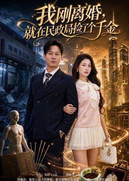 《我刚离婚,就在民政局捡了个千金(80集)晁轩&杨晰茹(百度网盘)》短剧封面