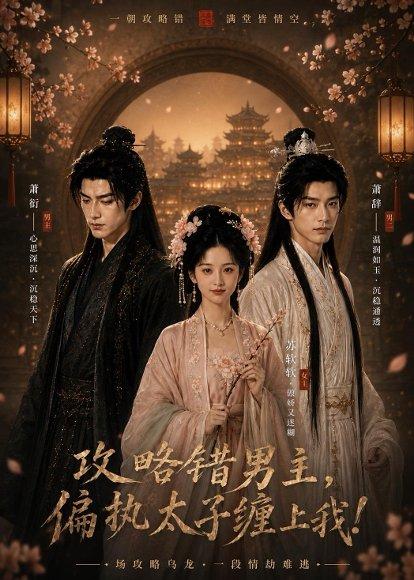 《攻略错男主，偏执太子缠上我！（24集）（百度网盘）》短剧封面