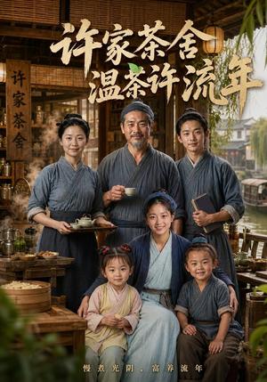 《许家茶舍，温茶许流年（75集）（夸克网盘）》短剧封面