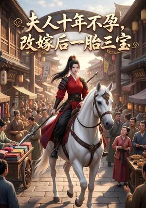 《夫人十年，不孕改嫁后一胎三宝！（60集）（夸克网盘）》短剧封面