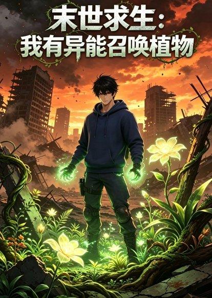 《末世求生:我有异能召唤植物(60集)AI短剧(百度网盘)》短剧封面