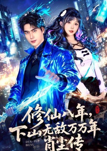 《修仙八年，下山无敌万万年：肖尘传（79集）张子安＆车美艳（百度网盘）》短剧封面