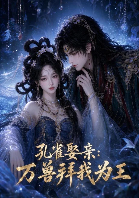《孔雀娶亲：万兽拜我为王（112集）（夸克网盘）》短剧封面