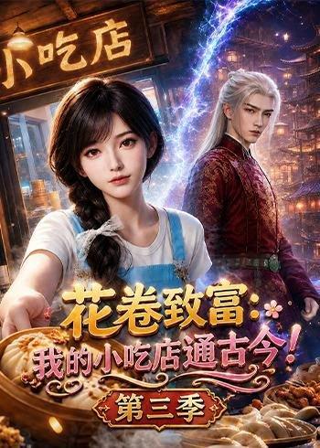 《花卷致富:我的小吃店通古今!第三季(78集)(百度网盘)》短剧封面