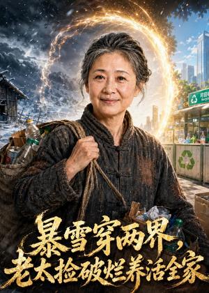 《暴雪穿两界，老太捡破烂养活全家（81集）（夸克网盘）》短剧封面