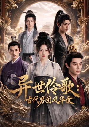《异世伶歌：古代男团风华录（49集）AI短剧（夸克网盘）》短剧封面