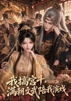 《我搞宫斗,满朝文武陪我演戏(50集)(夸克网盘)》短剧封面