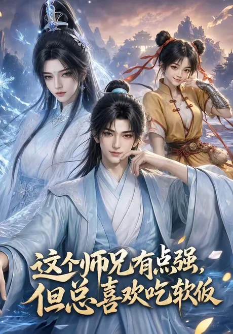 《这个师兄有点强,但总喜欢吃软饭(101集)(夸克网盘)》短剧封面