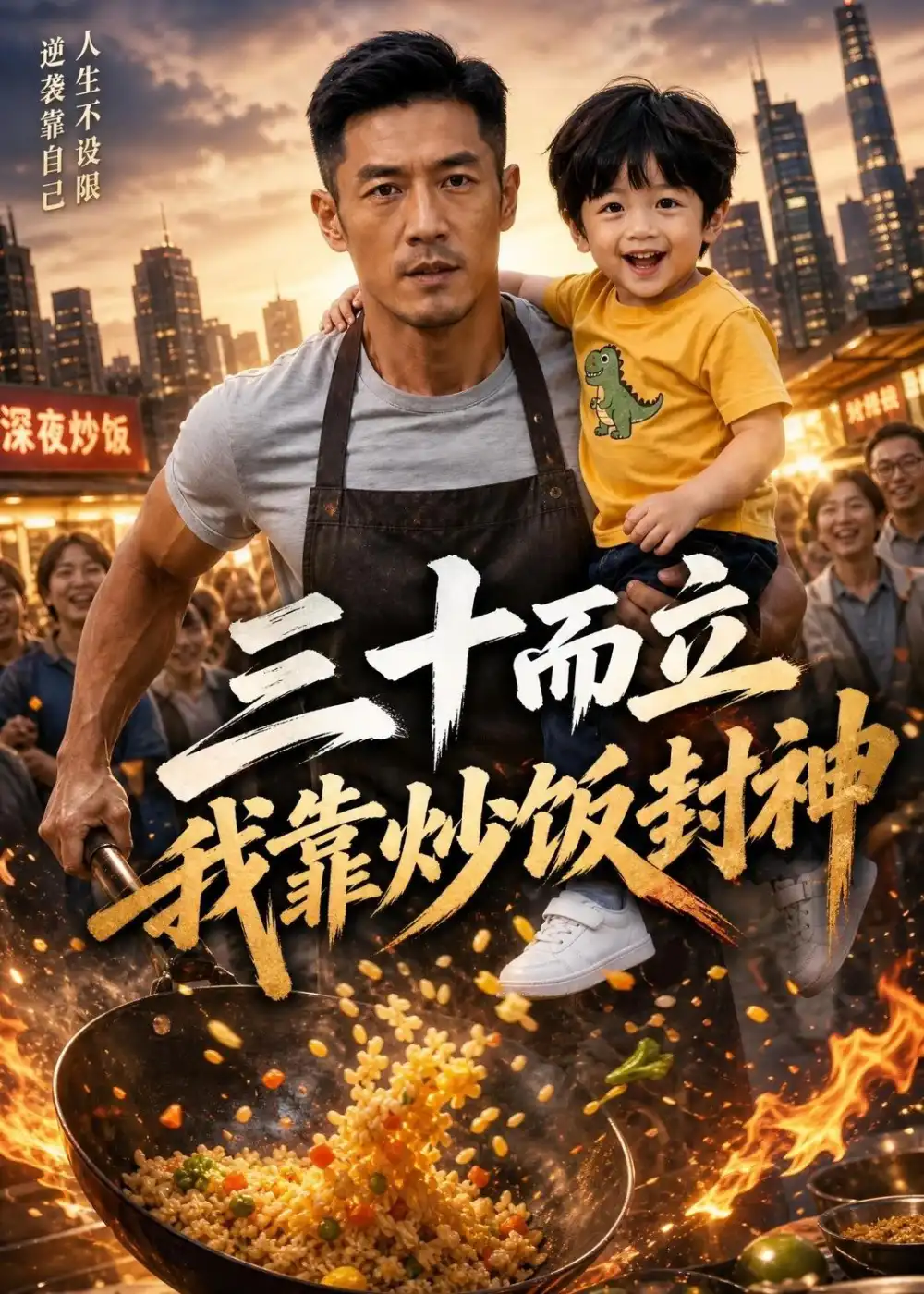 三十而立,我靠炒饭封神 《三十而立,我靠炒饭封神》短剧封面