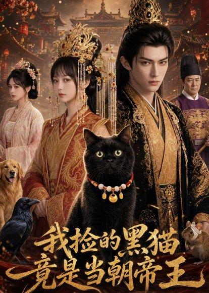 《我捡的黑猫竟是当朝帝王（63集）（百度网盘）》短剧封面