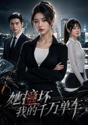 《她撞坏我的千万单车(48集) AI短剧(夸克网盘)》短剧封面