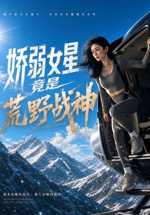 《娇弱女星竟是荒野战神(30集)(夸克网盘)》短剧封面