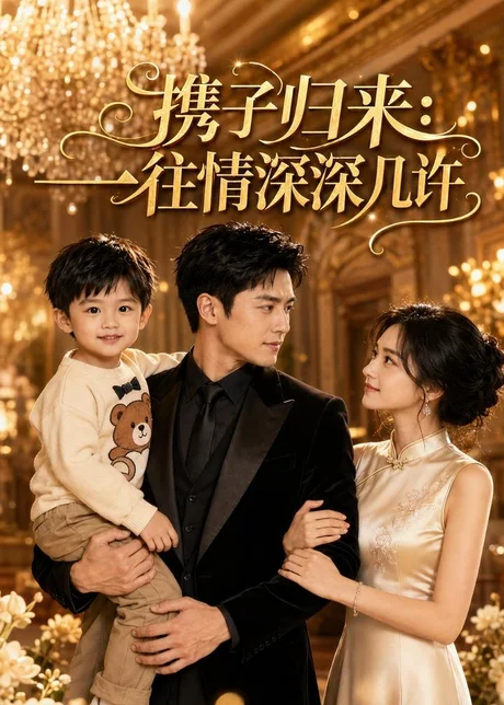 《携子归来:一往情深深几许(46集)AI短剧(夸克网盘)》短剧封面