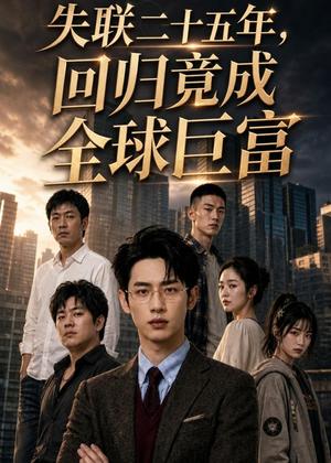 《失联二十五年,回归竟成全球巨富(70集)AI短剧(夸克网盘)》短剧封面