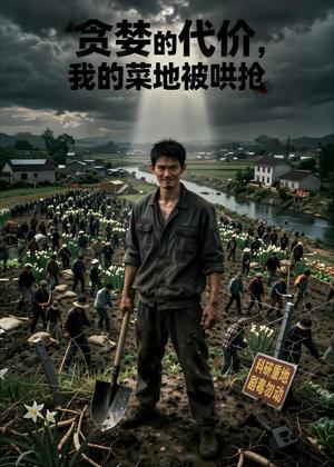 《贪婪的代价，我的菜地被哄抢（44集）Ai短剧（夸克网盘）》短剧封面