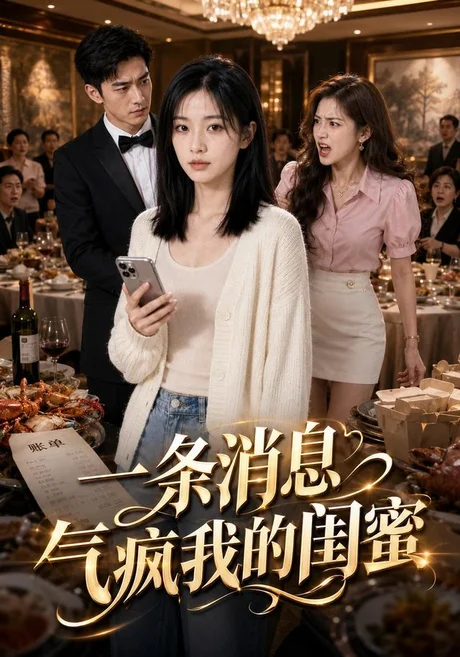 《一条消息气疯我的闺蜜（42集）AI短剧（夸克网盘）》短剧封面
