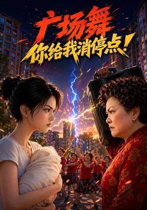 《广场舞你给我消停点!(45集)AI短剧(夸克网盘)》短剧封面
