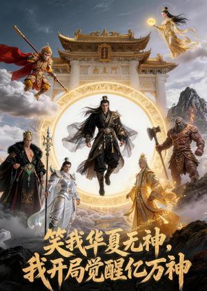 《笑我华夏无神,我开局觉醒亿万神(80集)动漫(夸克网盘)》短剧封面