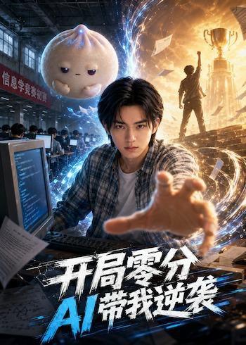 《开局零分AI带我逆袭(34集)AI短剧(百度网盘)》短剧封面