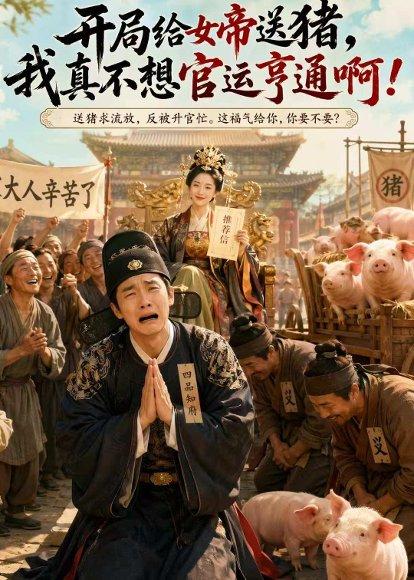 《开局给女帝送猪,我真不想官运亨通啊(60集)(百度网盘)》短剧封面