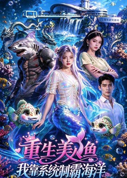 《重生美人鱼我靠系统制霸海洋（59集）AI短剧（百度网盘）》短剧封面