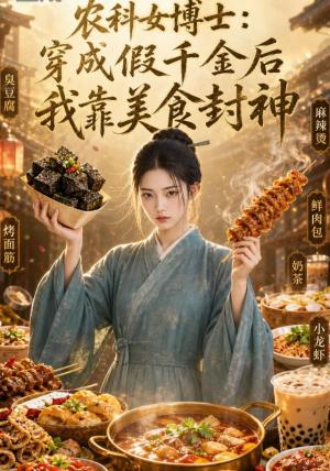 《农科女博士：穿成假千金后我靠美食封神（71集）（夸克网盘）》短剧封面