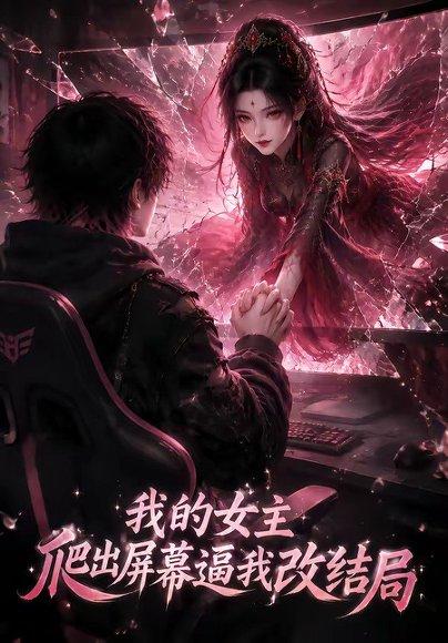 《我的女主爬出屏幕逼我改结局(74集)(百度网盘)》短剧封面