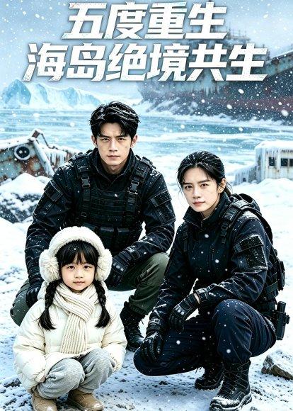 《五度重生：海岛绝境共生（35集）AI短剧（百度网盘）》短剧封面
