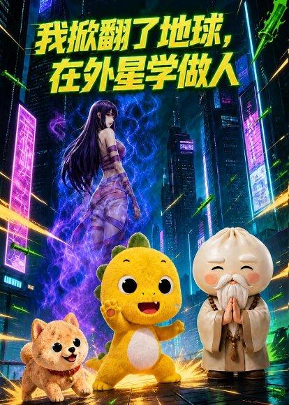《我掀翻了地球,在外星学做人(44集)动漫(百度网盘)》短剧封面