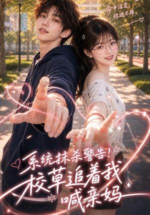 《系统抹杀警告!校草追着我喊亲妈(46集)(夸克网盘)》短剧封面