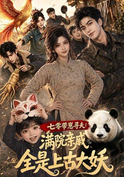 《七零带崽寻夫：满院亲戚全是上古大妖（72集）（百度网盘）》短剧封面