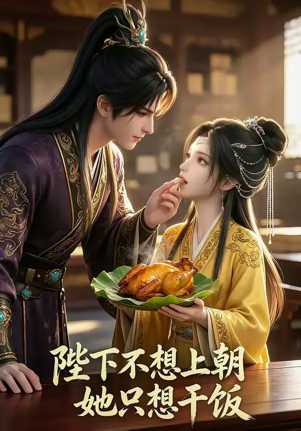 陛下不想上朝,她只想干饭 《陛下不想上朝,她只想干饭》短剧封面