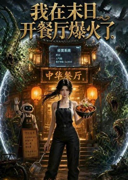《我在末日,开餐厅爆火了(75集)(百度网盘)》短剧封面