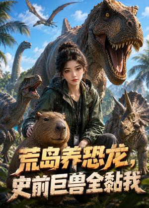 《荒岛养恐龙,史前巨兽全黏我(40集)(夸克网盘)》短剧封面