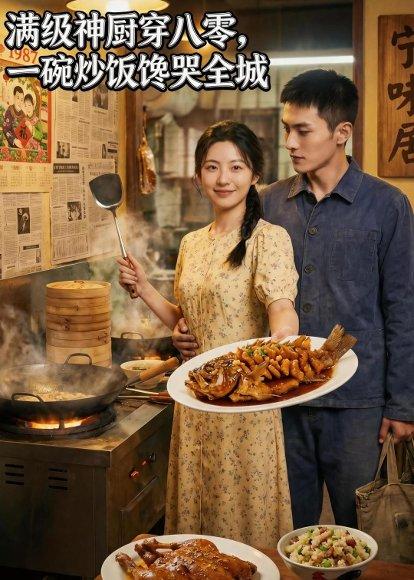 《满级神厨穿八零,一碗炒饭馋哭全城(60集)(百度网盘)》短剧封面