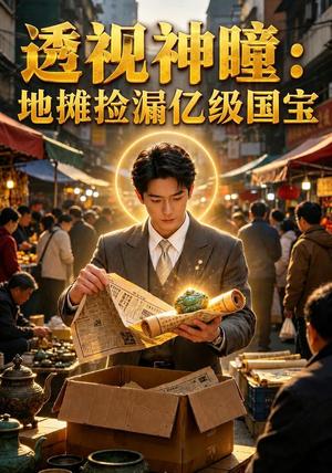 《透视神瞳：地摊捡漏亿级国宝（45集）AI短剧（夸克网盘）》短剧封面