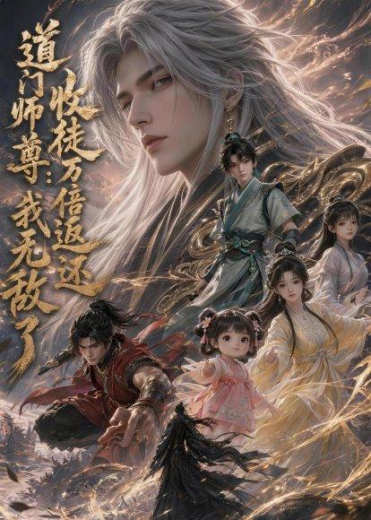 《道门师尊：收徒万倍返还，我无敌了（56集）动漫（百度网盘）》短剧封面