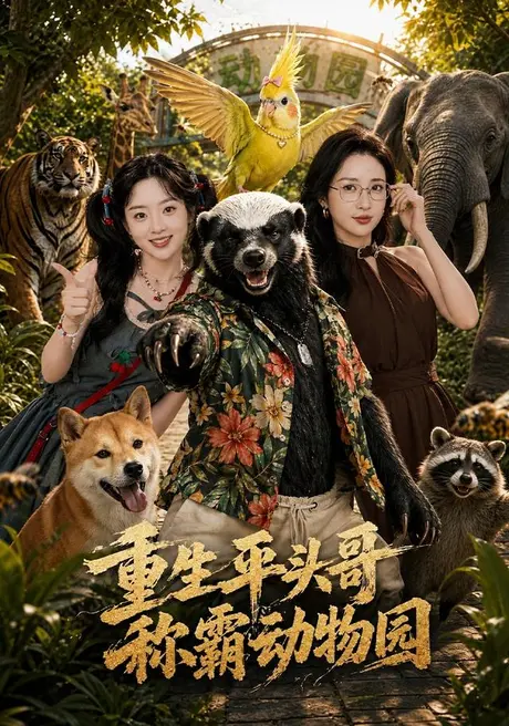 《重生平头哥,称霸动物园(59集)祎一&张环(夸克网盘)》短剧封面